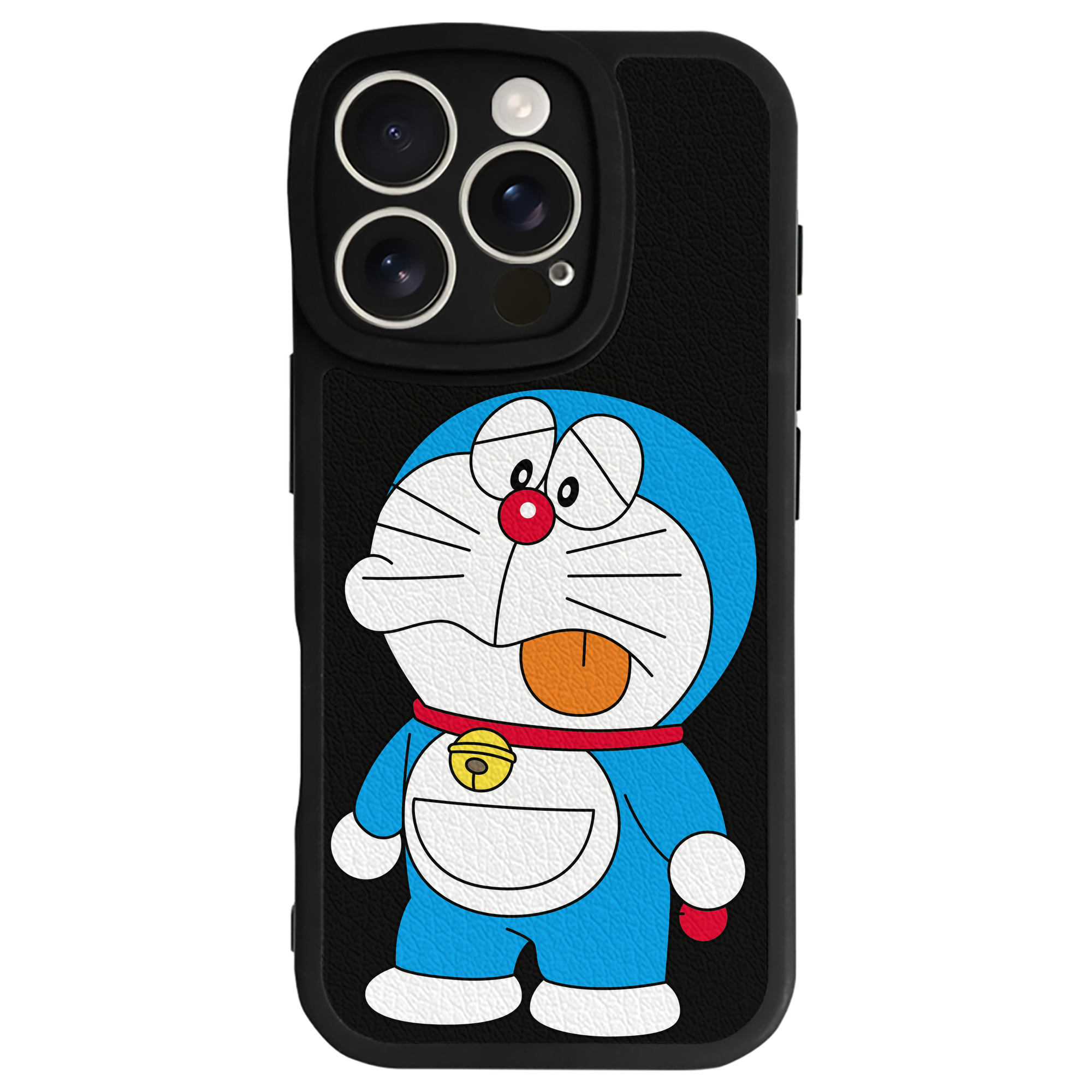 （画像用） ドラえもん Doraemon 【iPhone 16シリーズ対応】シリコンスマホケース（レザー調） 材質：シリコン